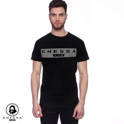 T-SHIRT ARAZZO CHESSA LAB NERA UOMO